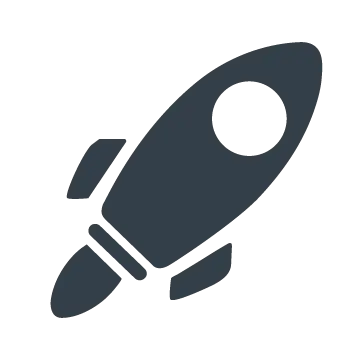 simple rocket ship graphic